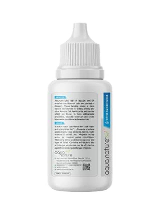 الطبيعة المائية مُكيّف مياه أكوا ناتشر® بيتا بلاك، مُحاكي لمياه الأمازون، لأحواض أسماك البيتا، 30 مل - Image 3